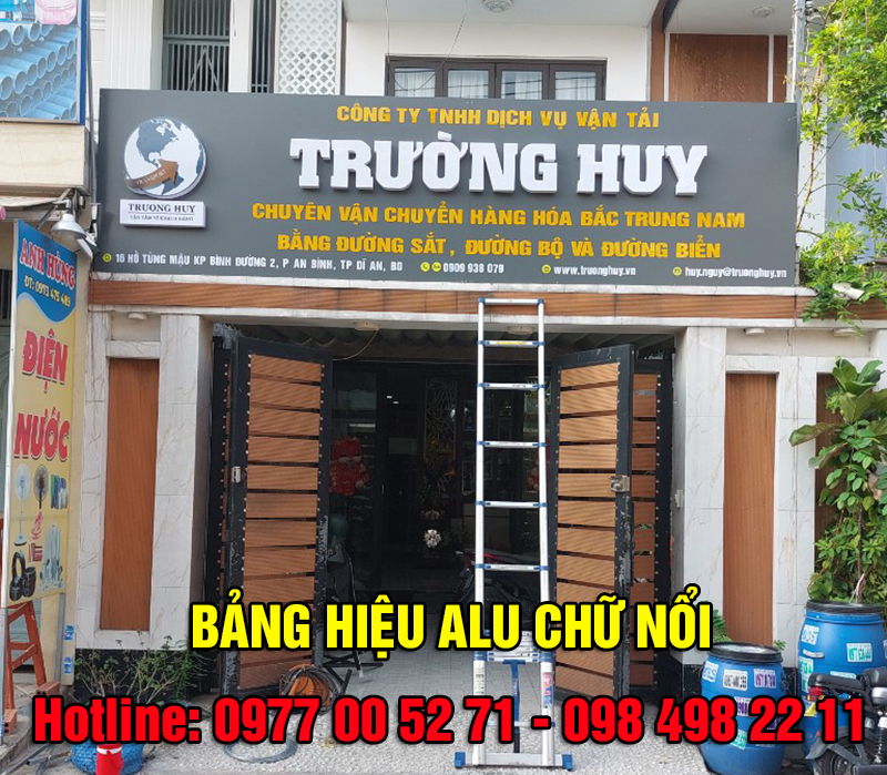Bảng hiệu alu chữ nổi ✅ [GIÁ RẺ] & CHẤT LƯỢNG]