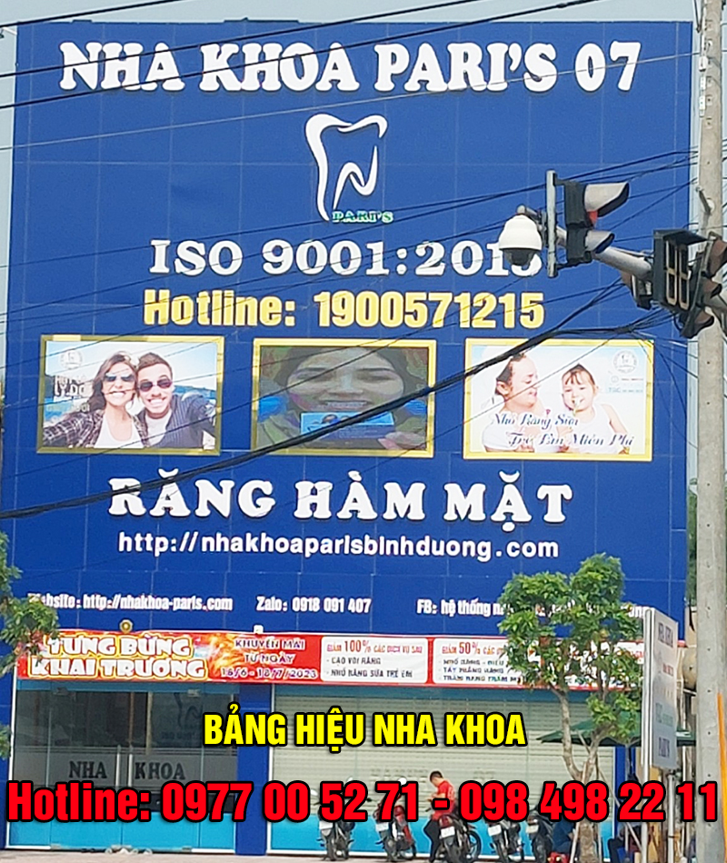 Làm bảng hiệu phòng khám nha khoa tại Bình Dương