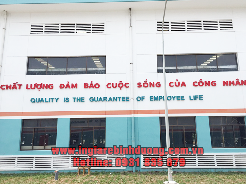Dịch vụ thi công lắp đặt bảng hiệu chữ nổi alu giá rẻ tại Bình Dương