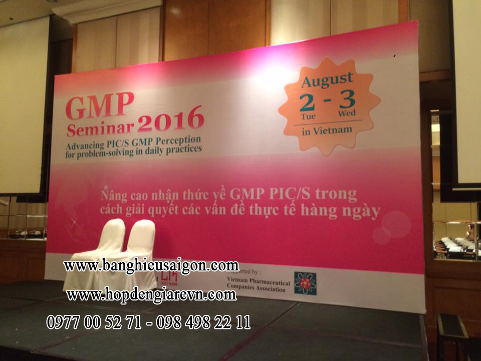 Chuyên thi công và in ấn backdrop sự kiện Bình Dương với giá ưu đãi nhất