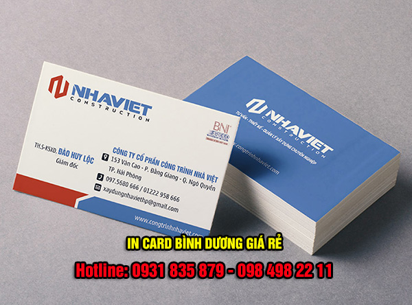 Địa chỉ nhận in name card Bình Dương giá rẻ lấy ngay