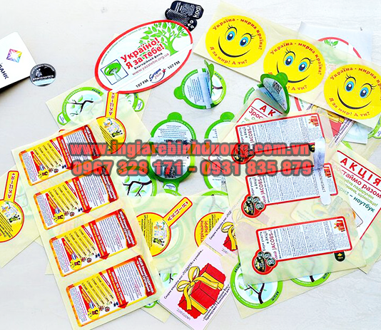 Chuyên nhận in tem nhãn decal chất lượng giá tốt tại Bình Dương