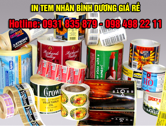 In tem nhãn Bình Dương giá rẻ nhanh chóng