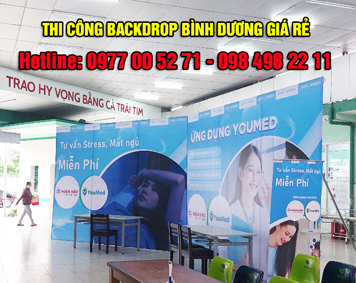 Chuyên thiết kế và thi công backdrop sự kiện tận nơi giá rẻ nhanh chóng tại Bình Dương